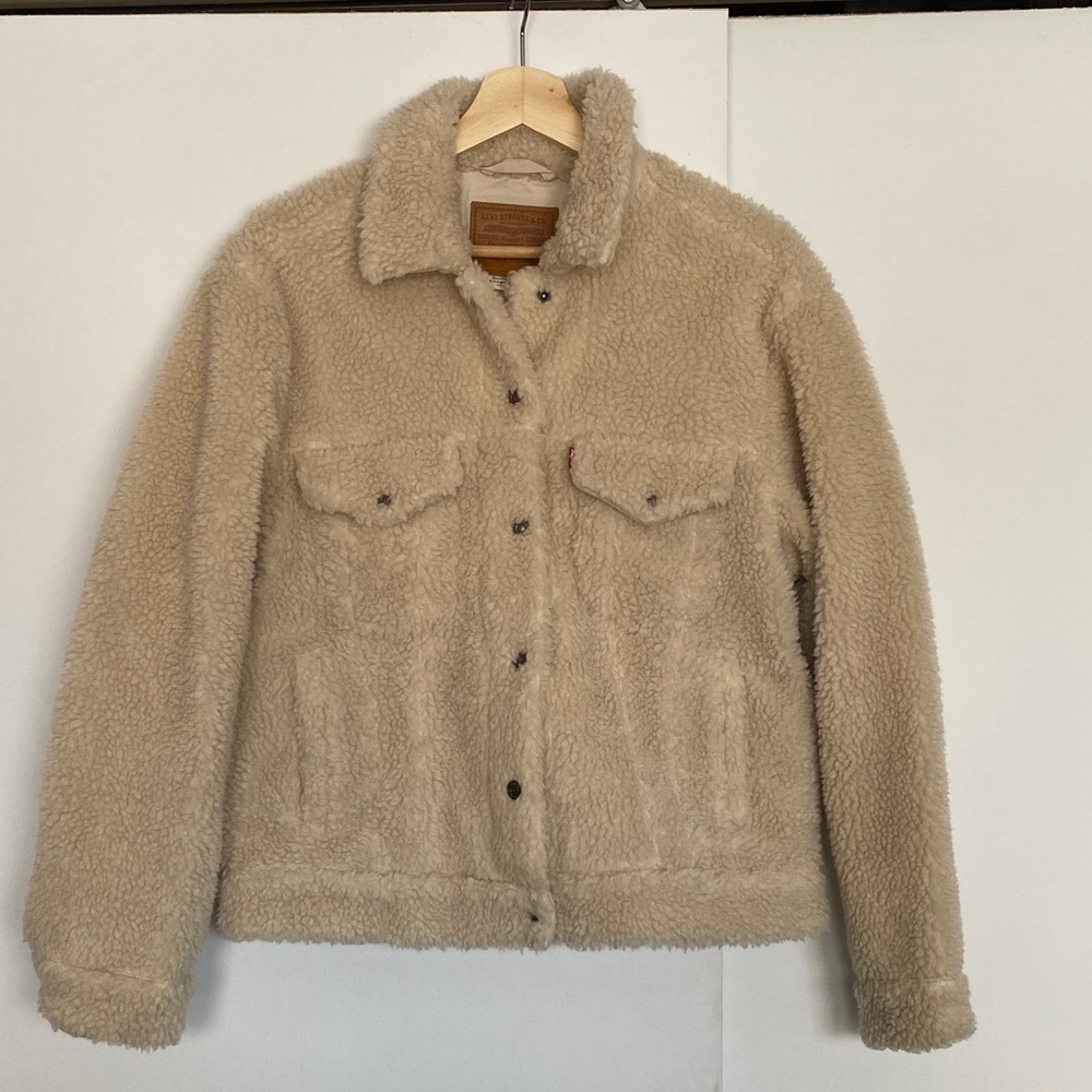 Levi's Cream Sherpa Jacket